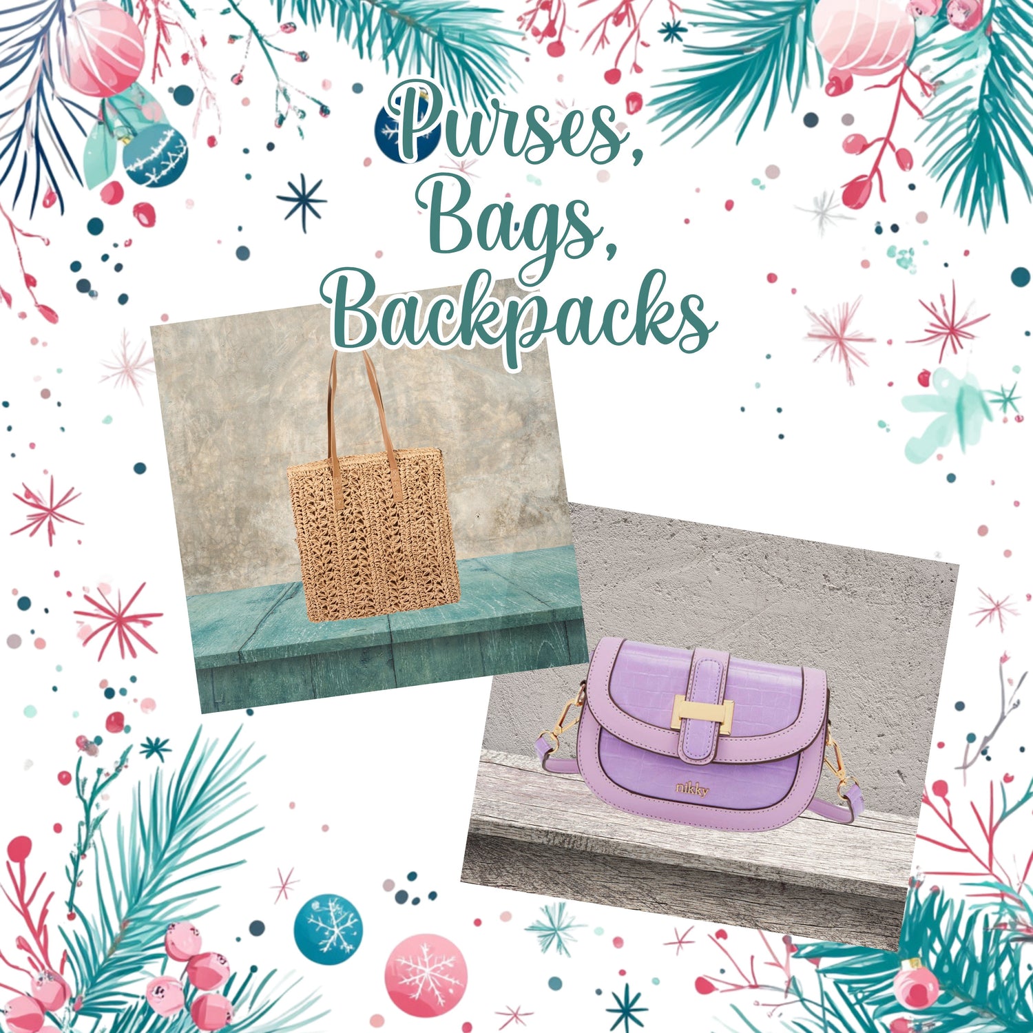 Purses/ Bags/ Backpacks/ Beauty Storage and Accessories