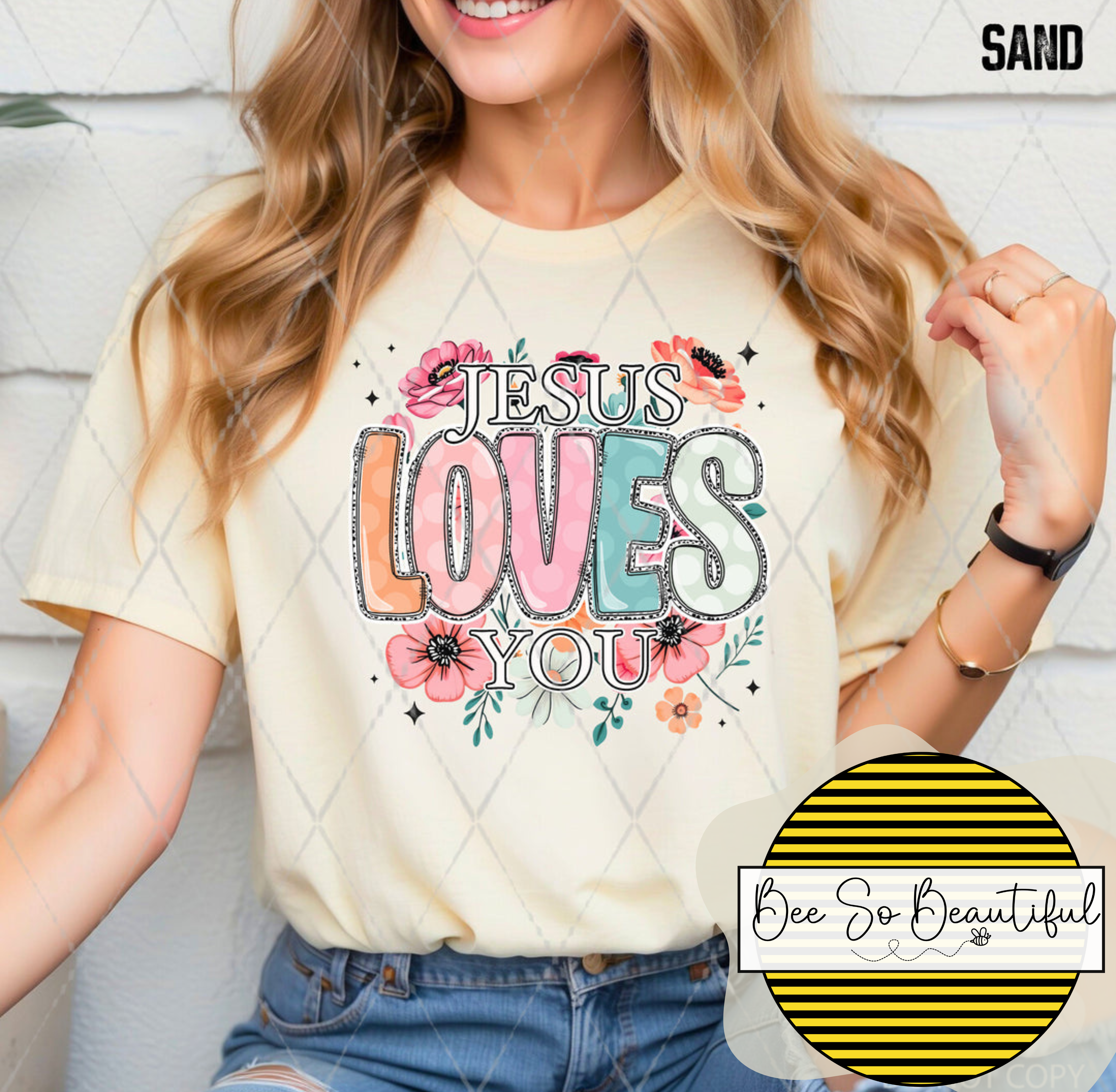 Jesus Loves You pastel