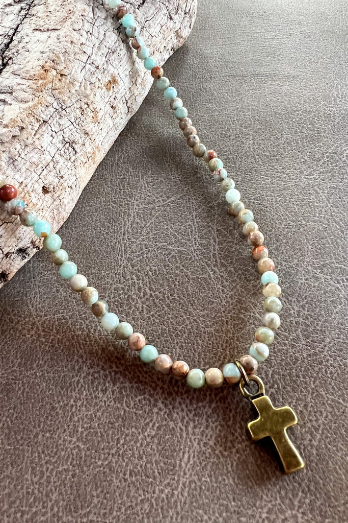 Kara Necklace in Imperial Jasper