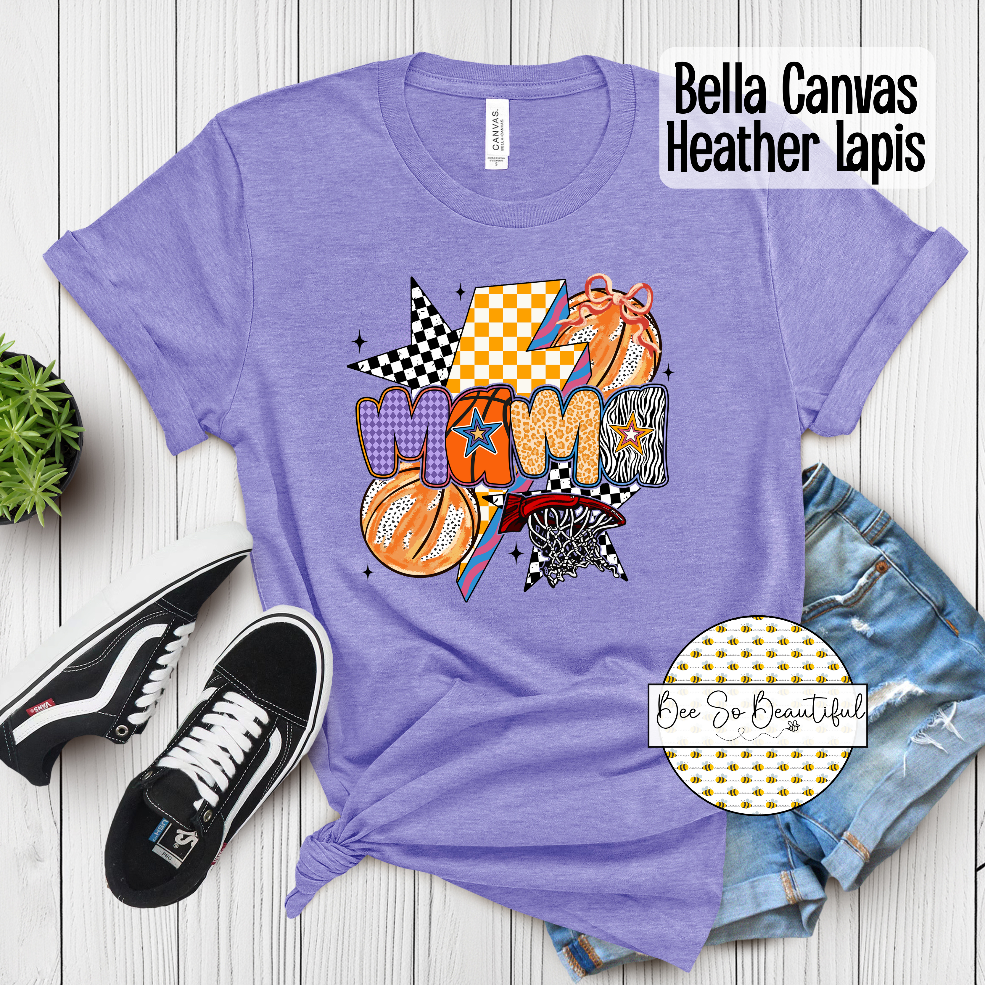 Lightning Bolt Basketball Mama