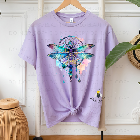 Dragonfly Dreamcatcher  Purple and Blue