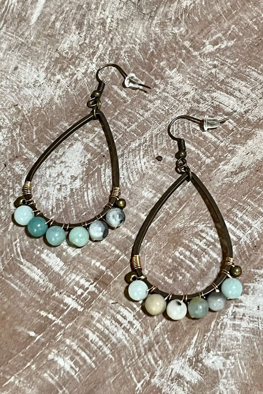 Cody Earrings Amazonite