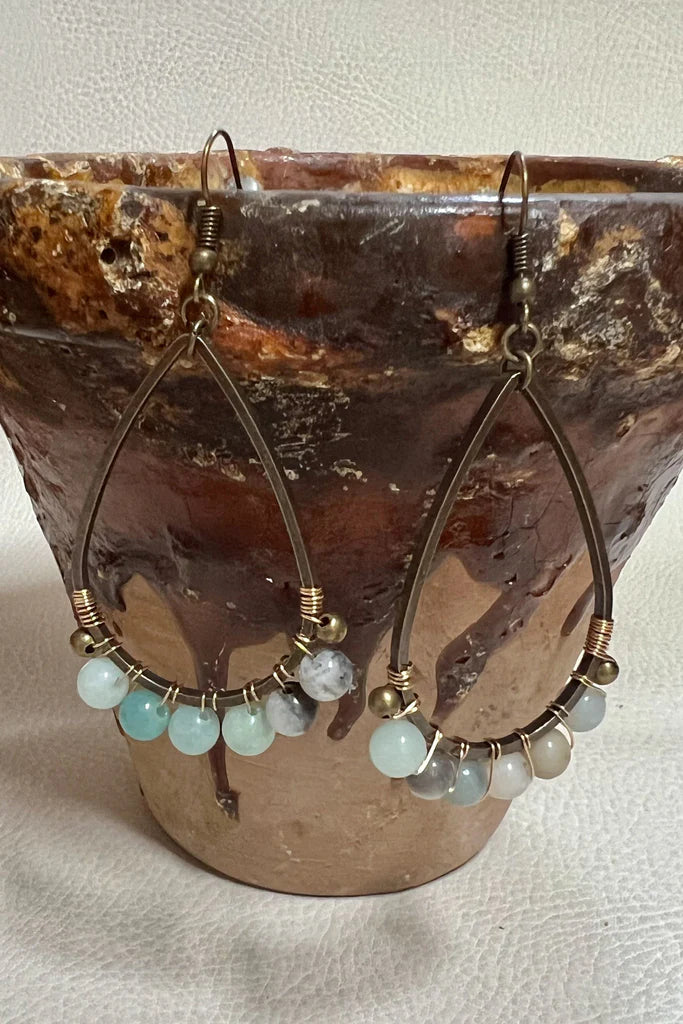 Cody Earrings Amazonite