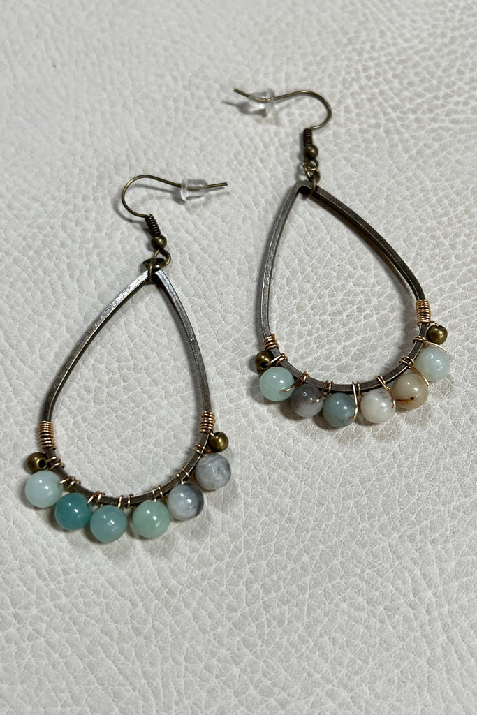 Cody Earrings Amazonite