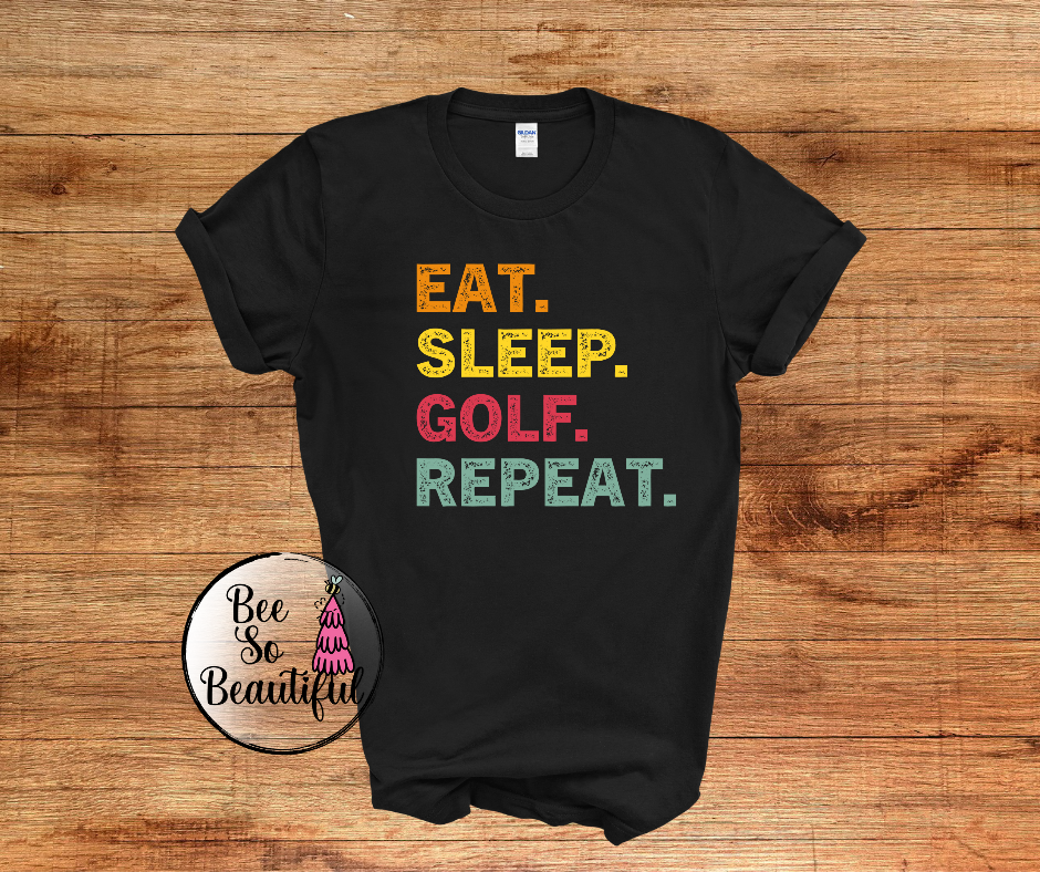 Eat Sleep Golf Color