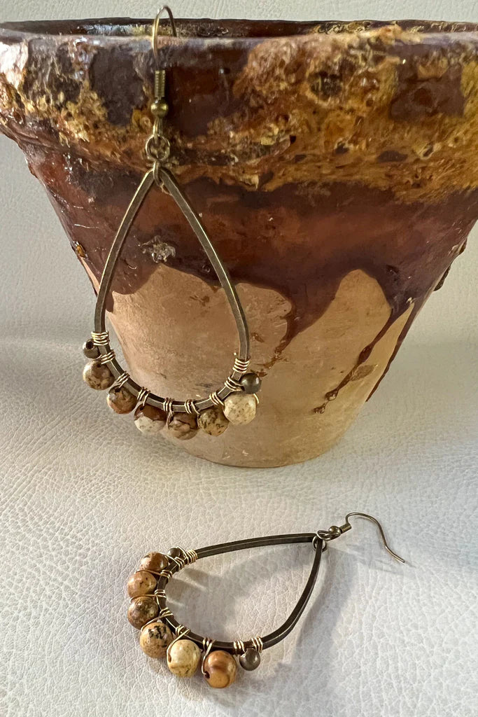 Cody Earrings Jasper