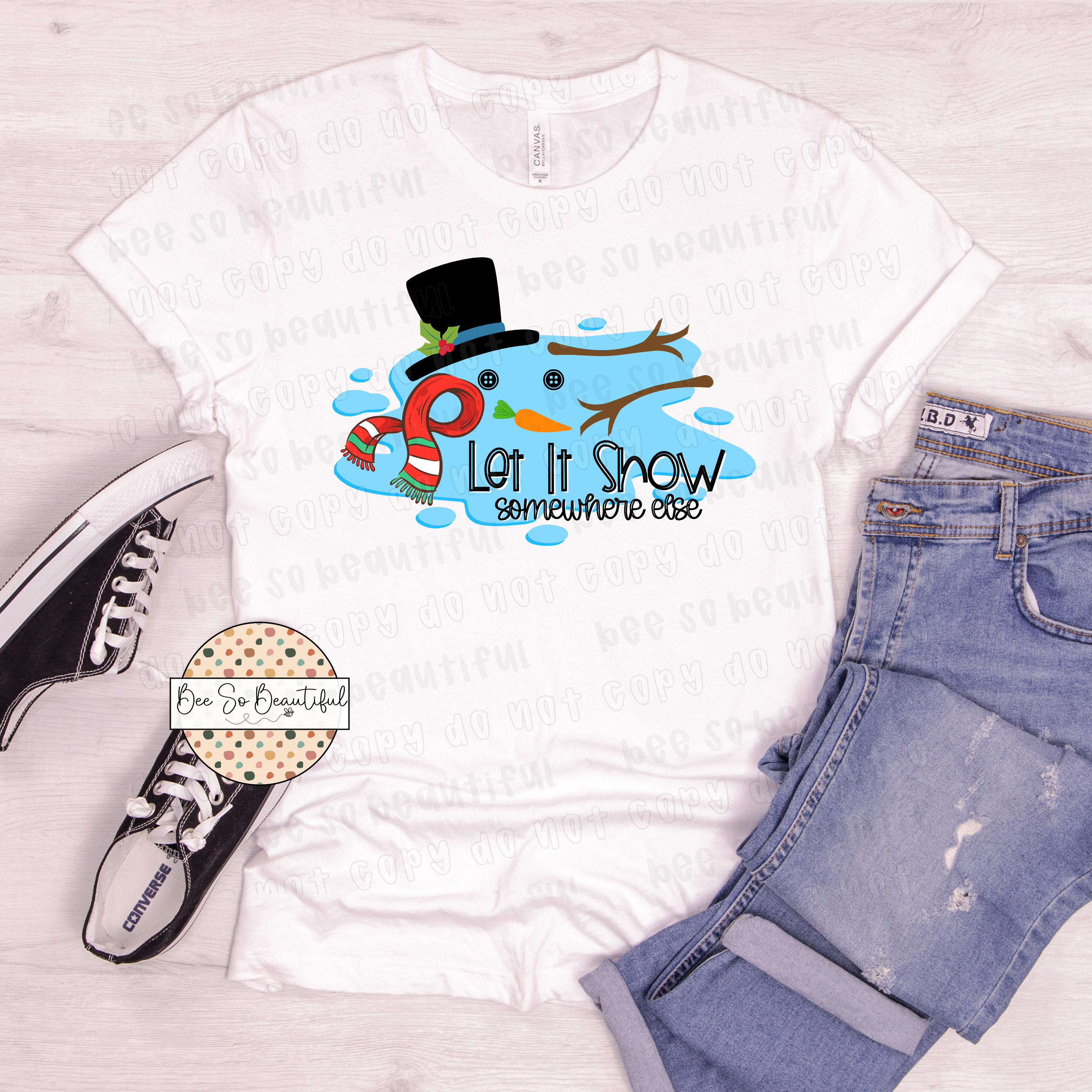 Let It Snow Somewhere Else Puddle