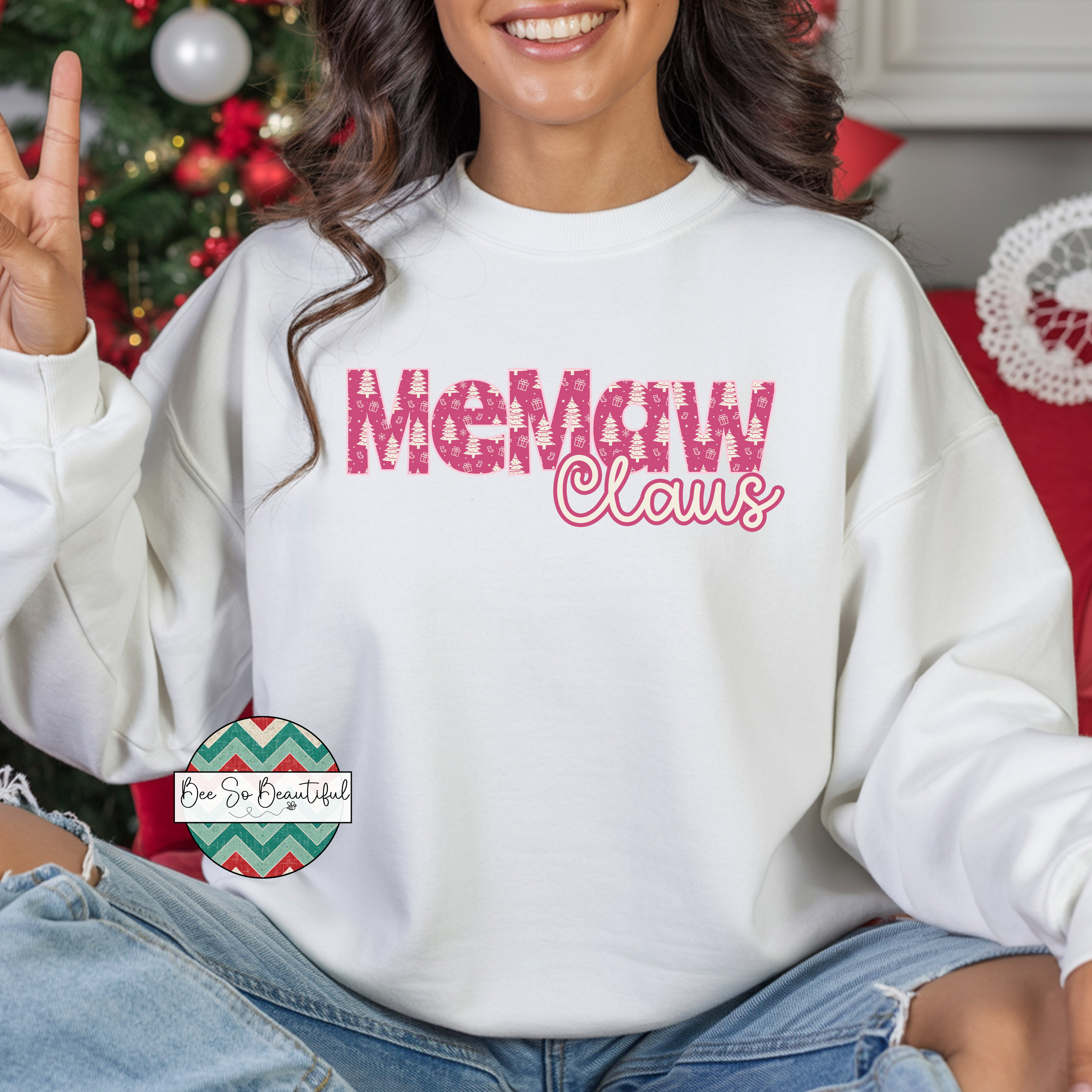 Custom Name Claus pink