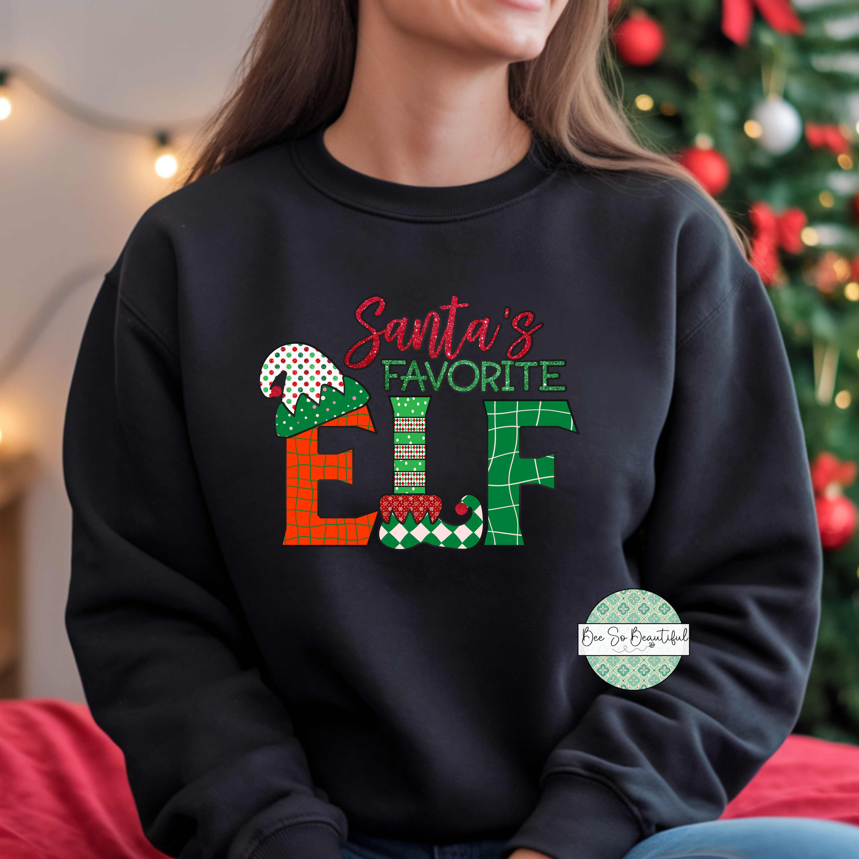Santa's Favorite Elf Red and Green