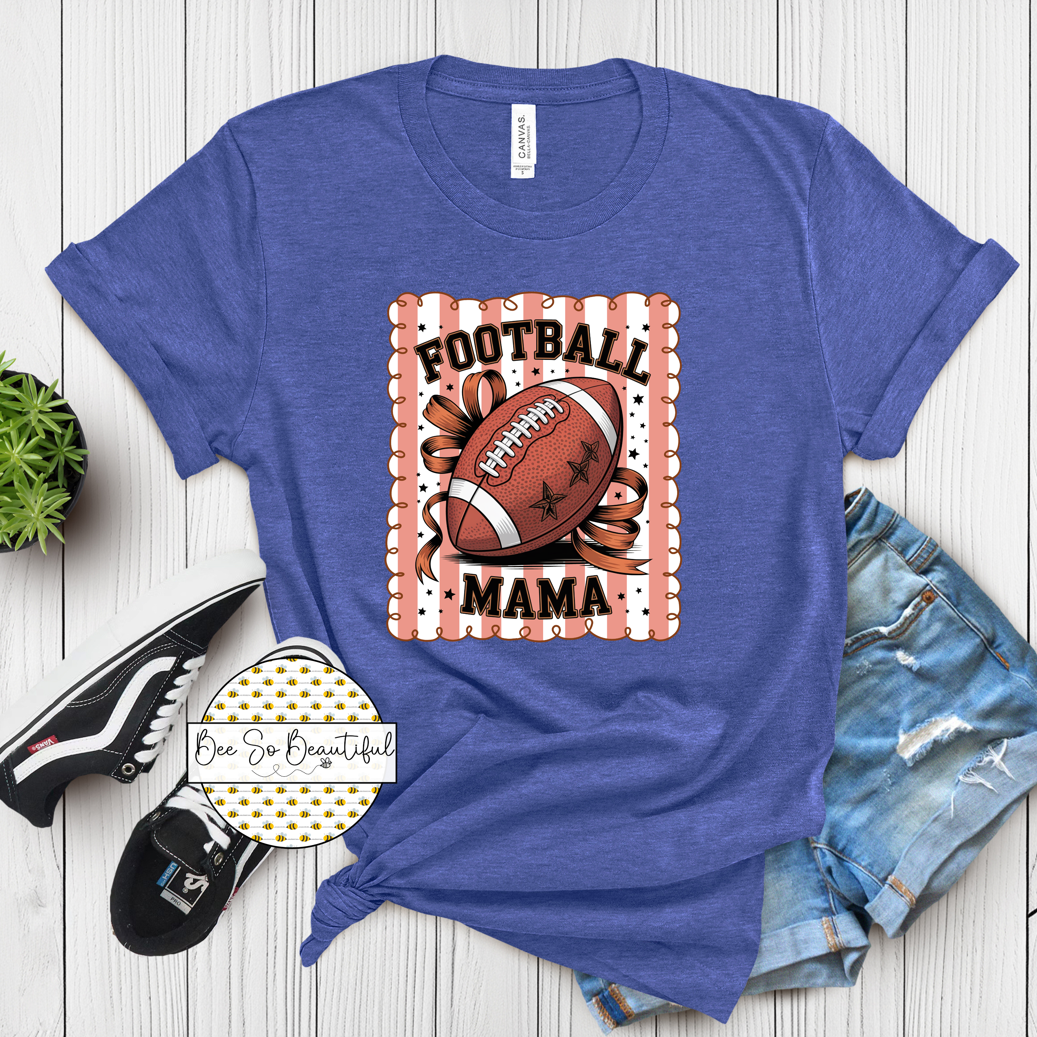 Football Mama stripes