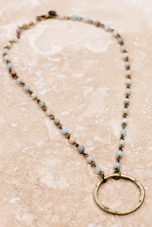 Nova Necklace in Amazonite