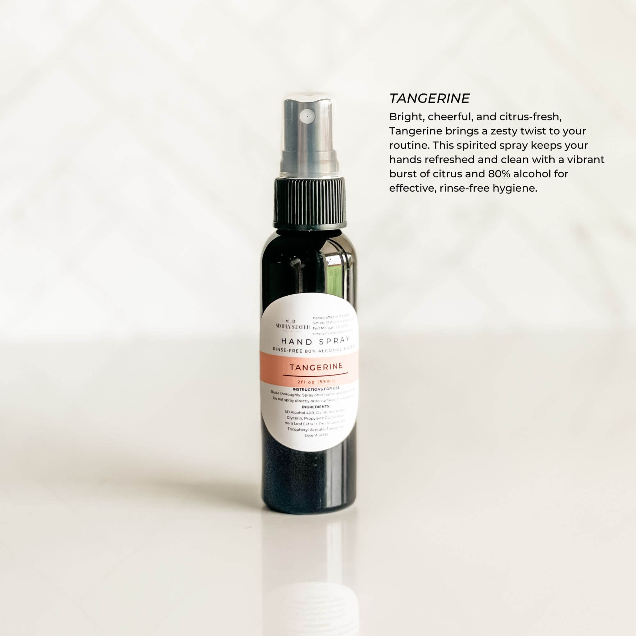 Hand Spray (80% Alcohol-Based, Rinse-Free)