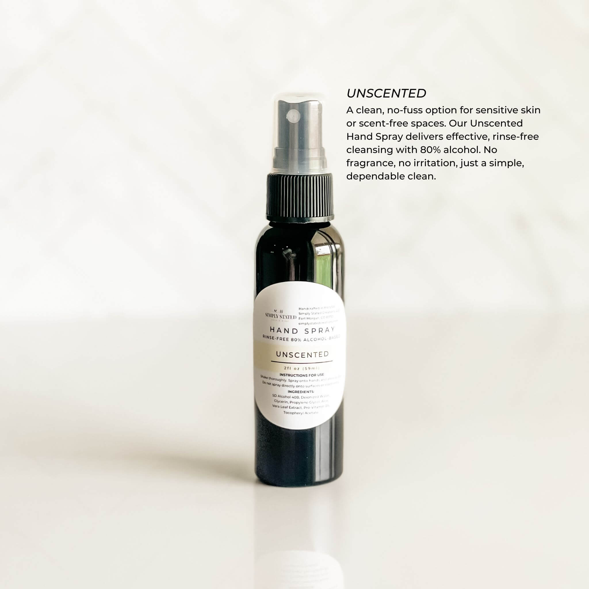 Hand Spray (80% Alcohol-Based, Rinse-Free)