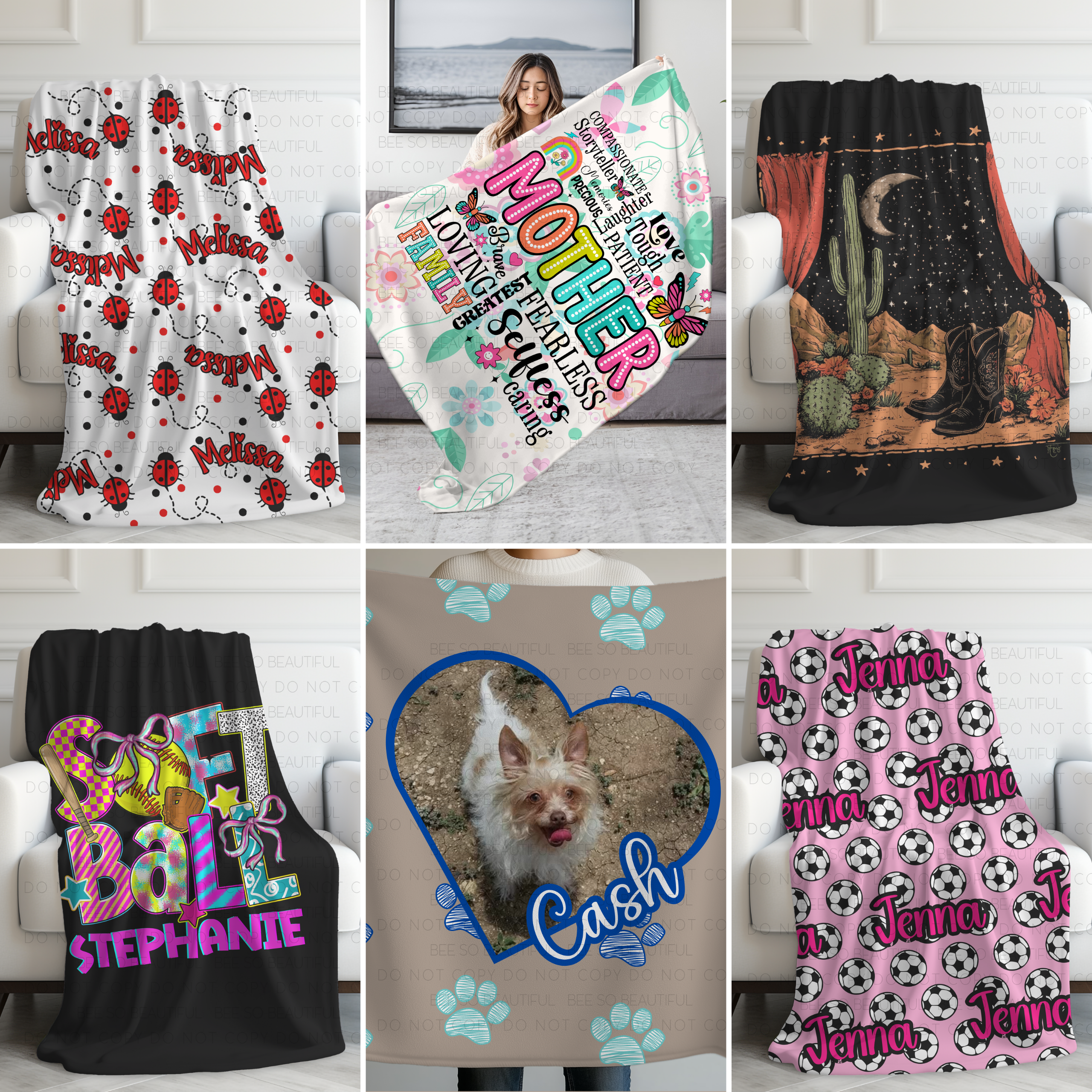 Custom Blanket no gift certificate or discounts