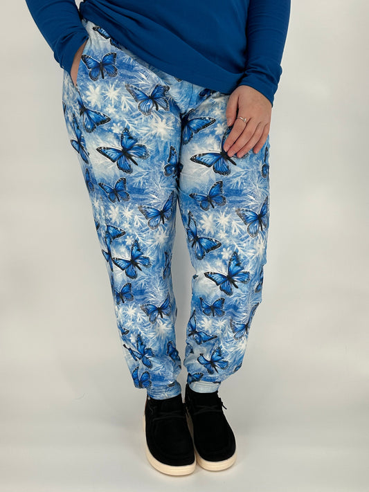 Snowflake Butterfly Joggers w/ Pockets