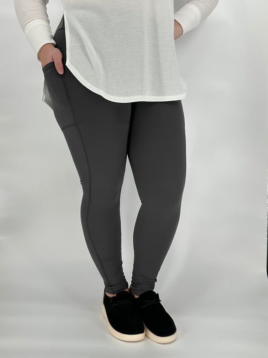 Charcoal Sports Pocket Leggings