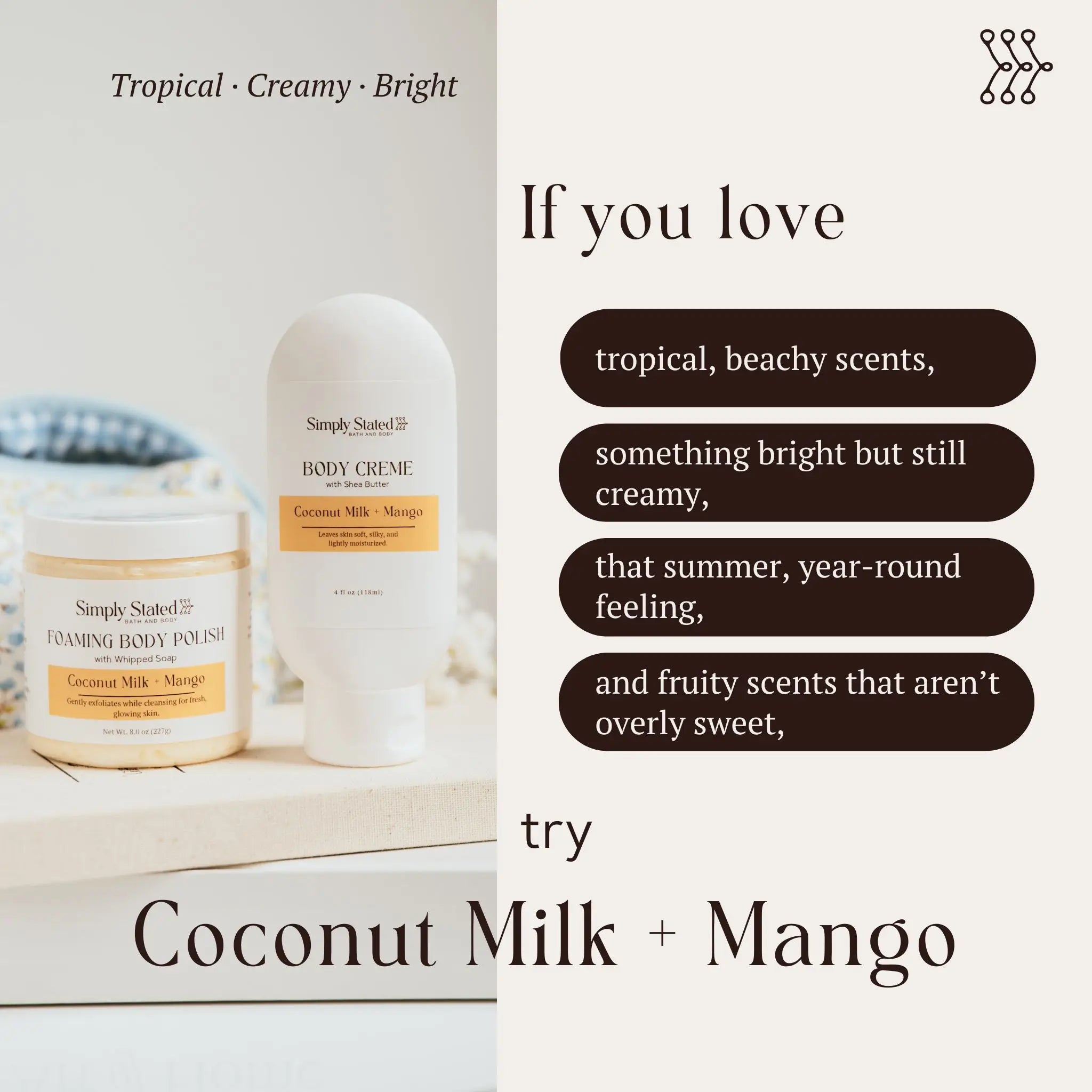 Coconut Milk + Mango Whipped Soap