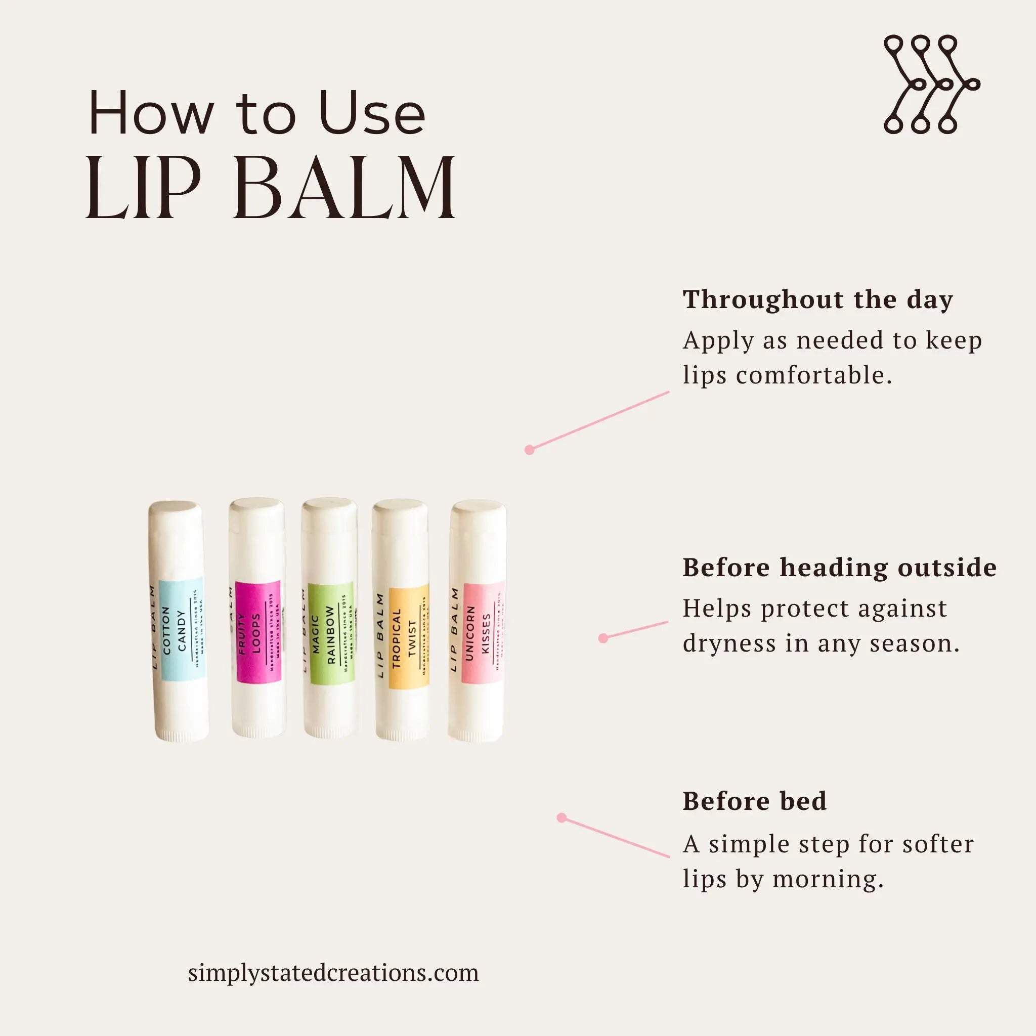 Sweet Treats Lip Balm 4-Pack | Curated Flavor Bundles