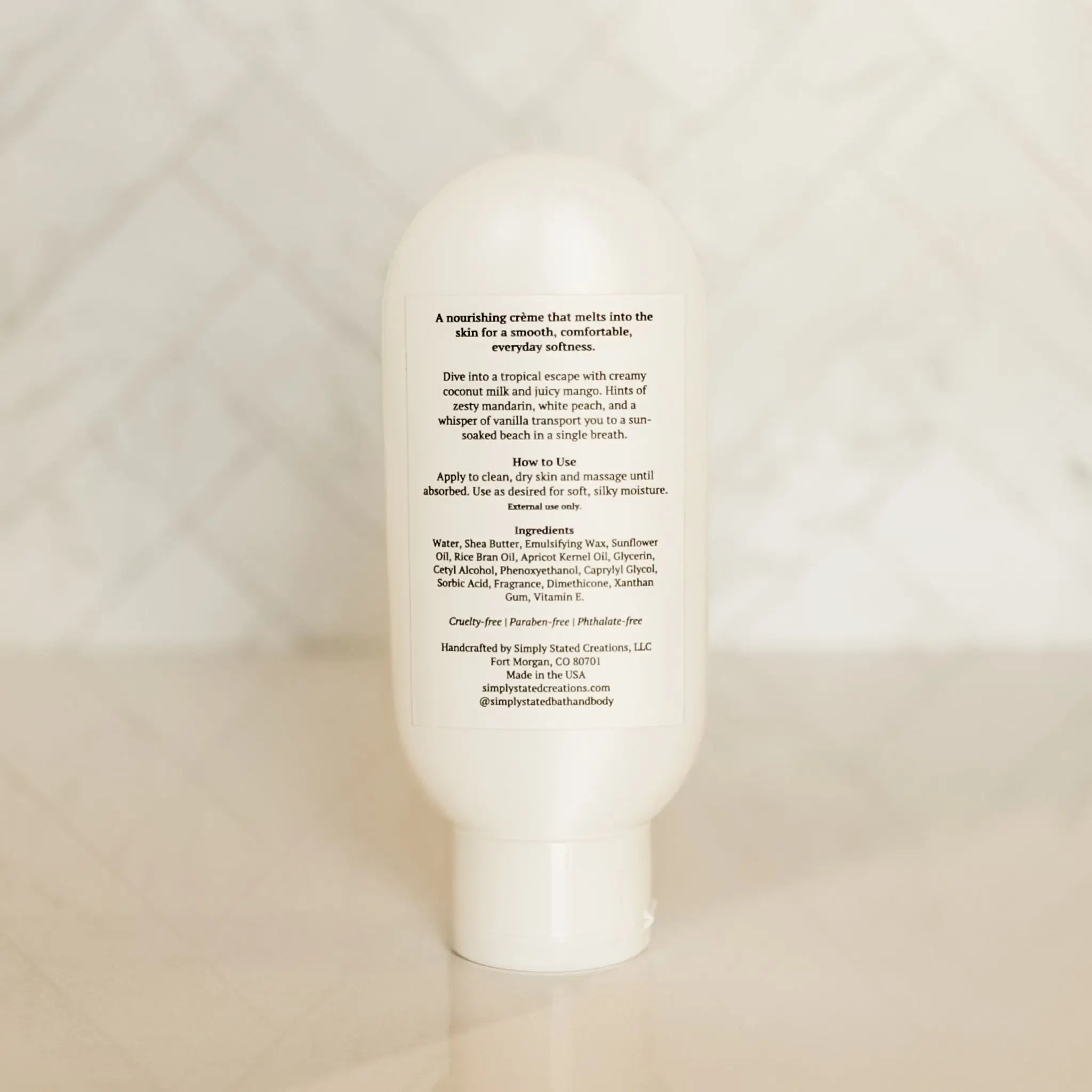 Coconut Milk + Mango Body Creme