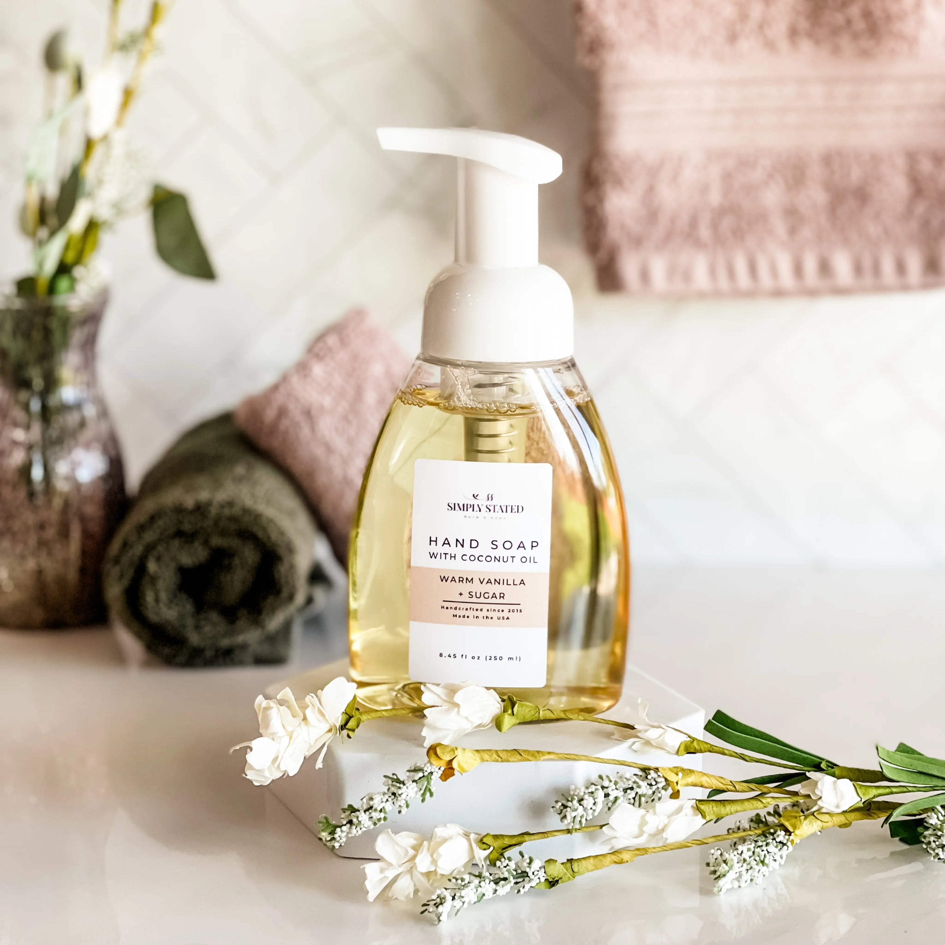 Signature Foaming Hand Soap – Gentle Coconut Oil-Based Liquid Soap