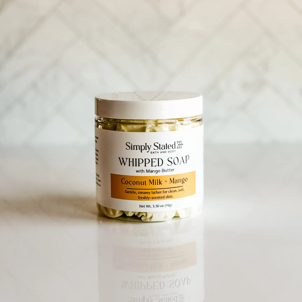 Coconut Milk + Mango Whipped Soap
