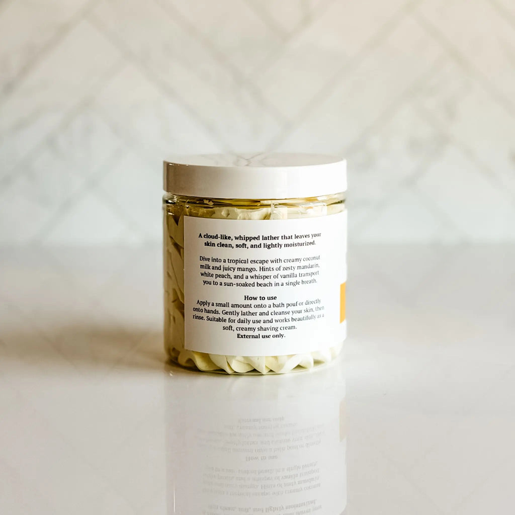 Coconut Milk + Mango Whipped Soap