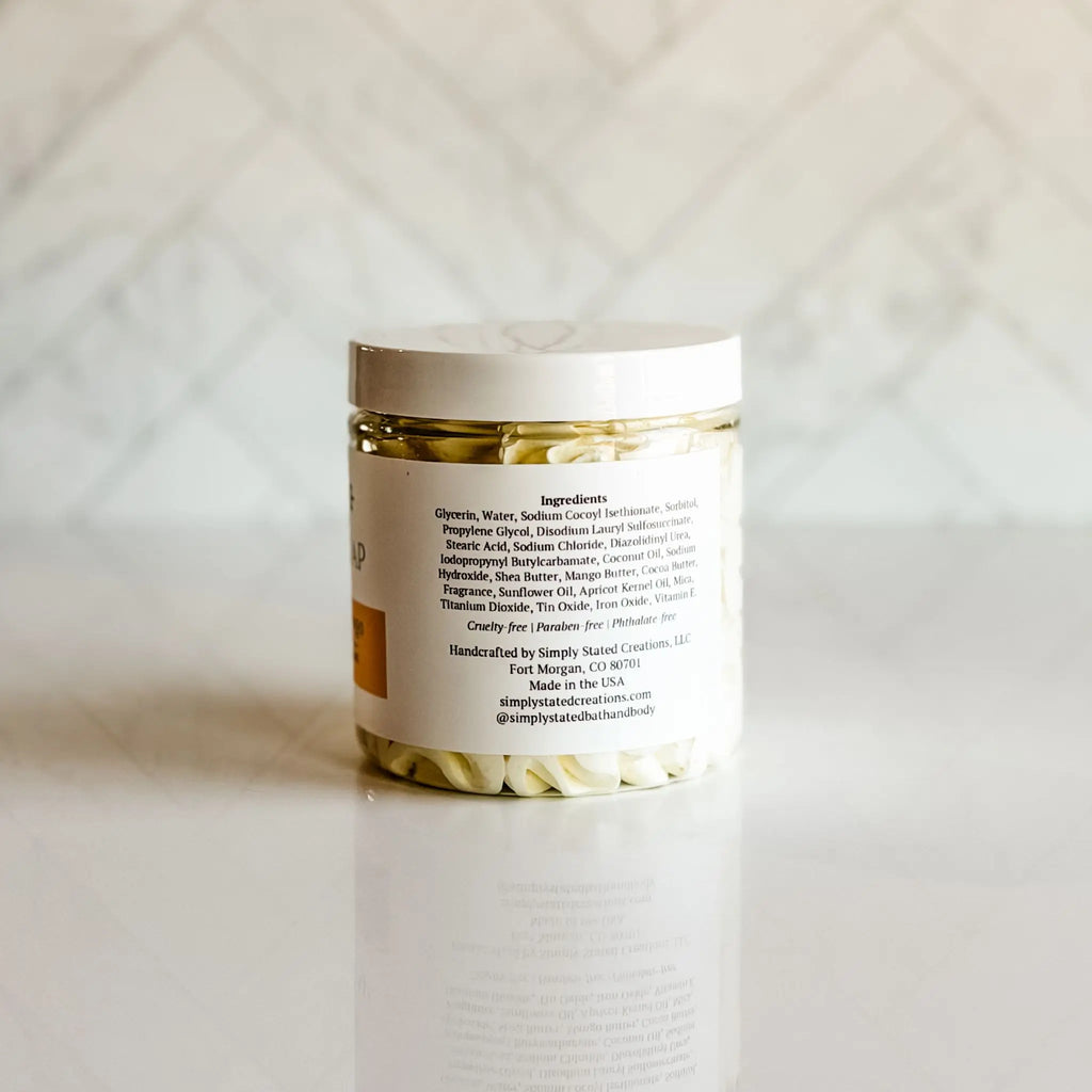 Coconut Milk + Mango Whipped Soap