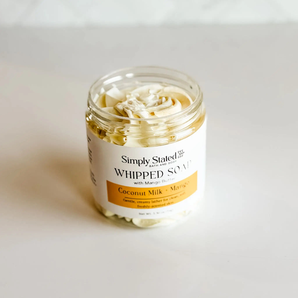 Coconut Milk + Mango Whipped Soap