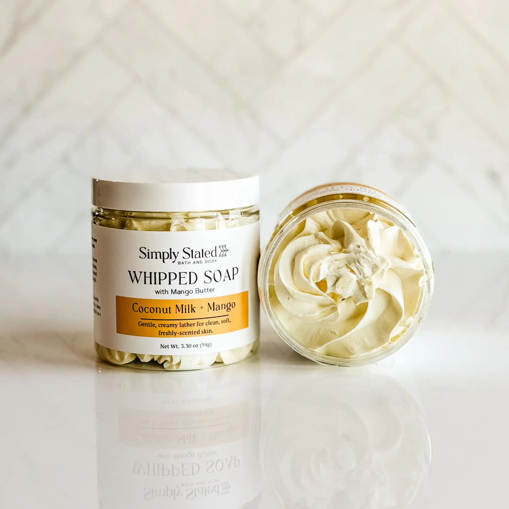 Coconut Milk + Mango Whipped Soap
