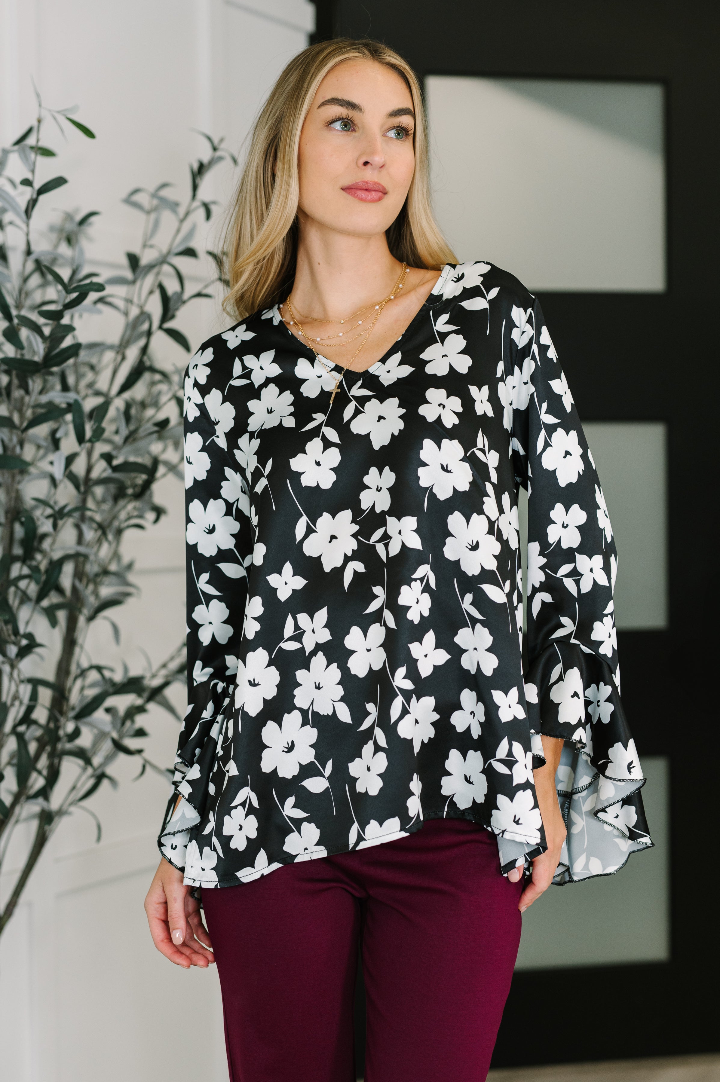 Time and Time Again Floral Blouse