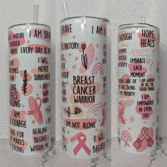 Breast Cancer Warrior Tumbler