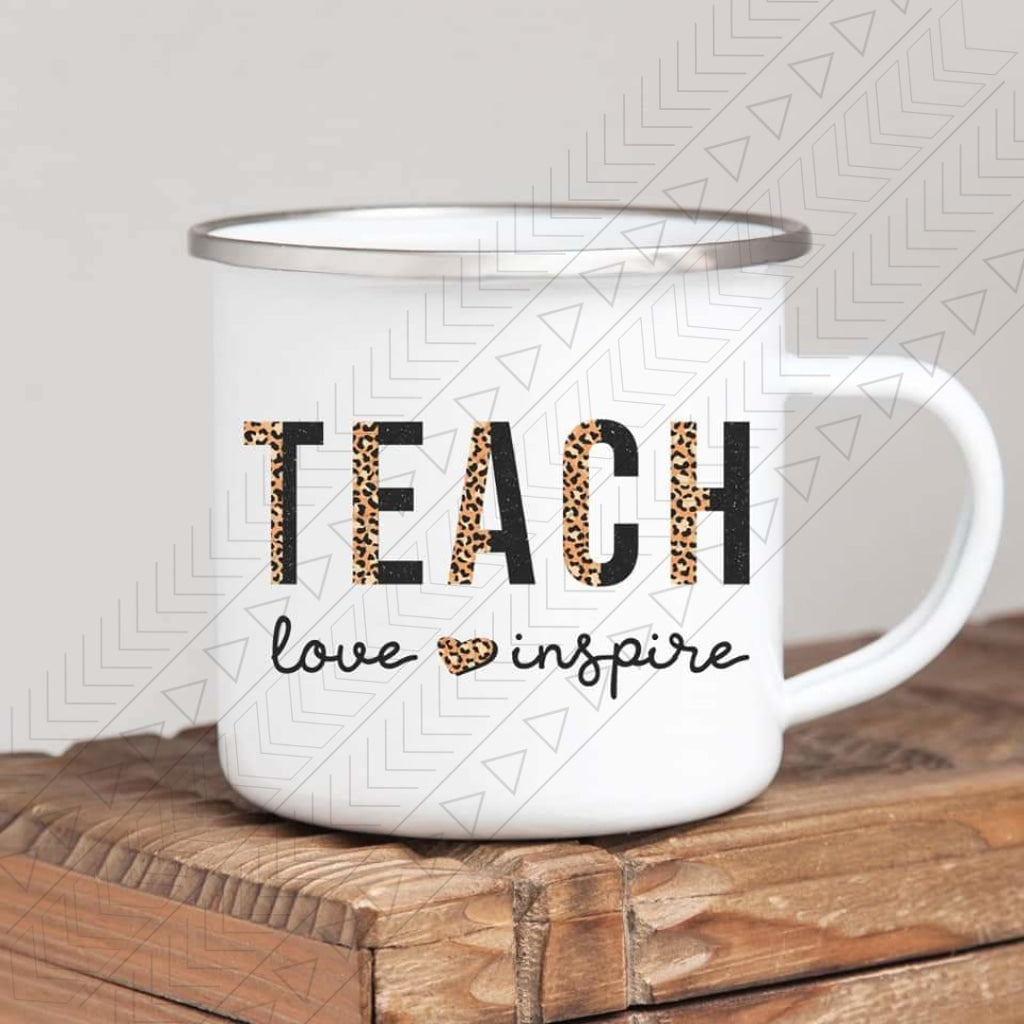 Leopard Teach Enamel Mug Mug