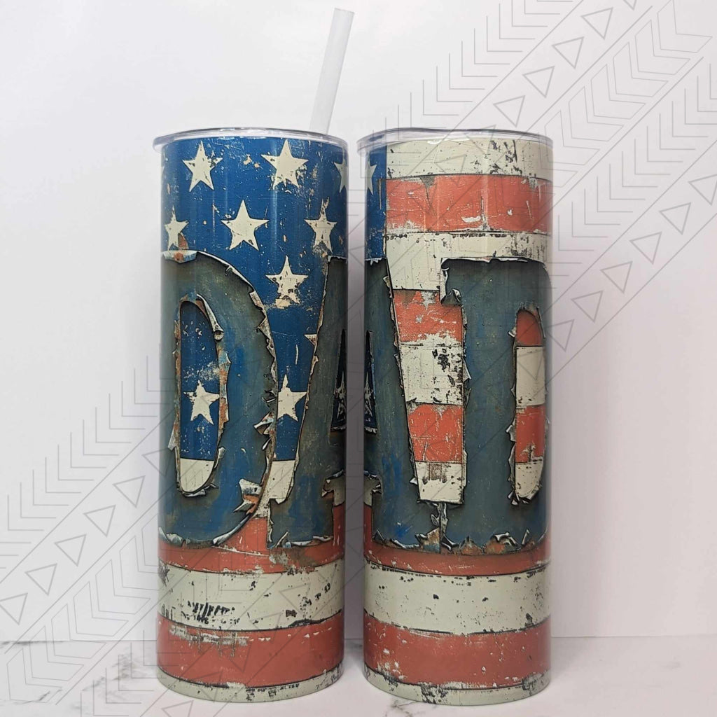 Patriotic Dad Tumbler