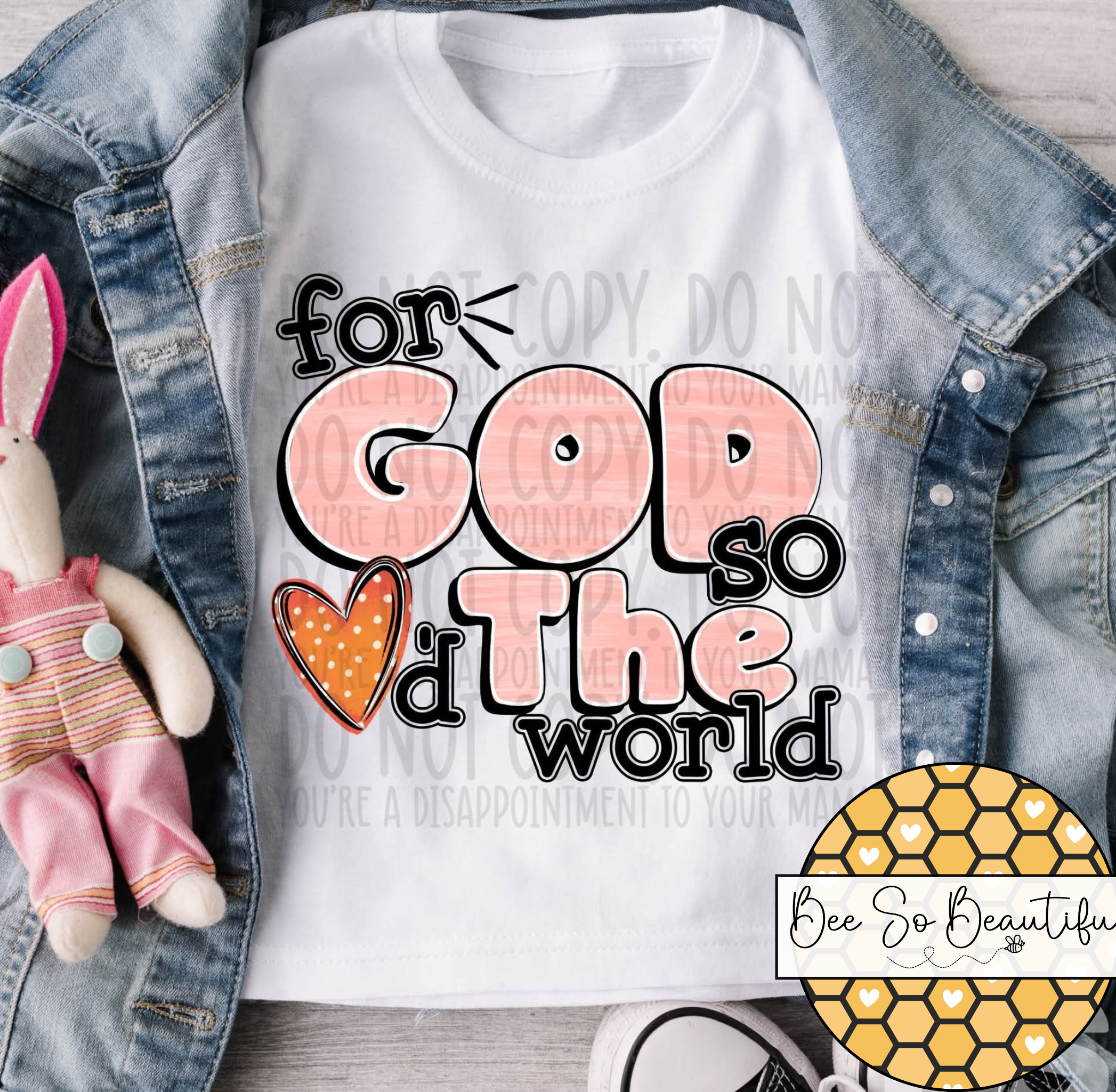 For God So Loved The World pink