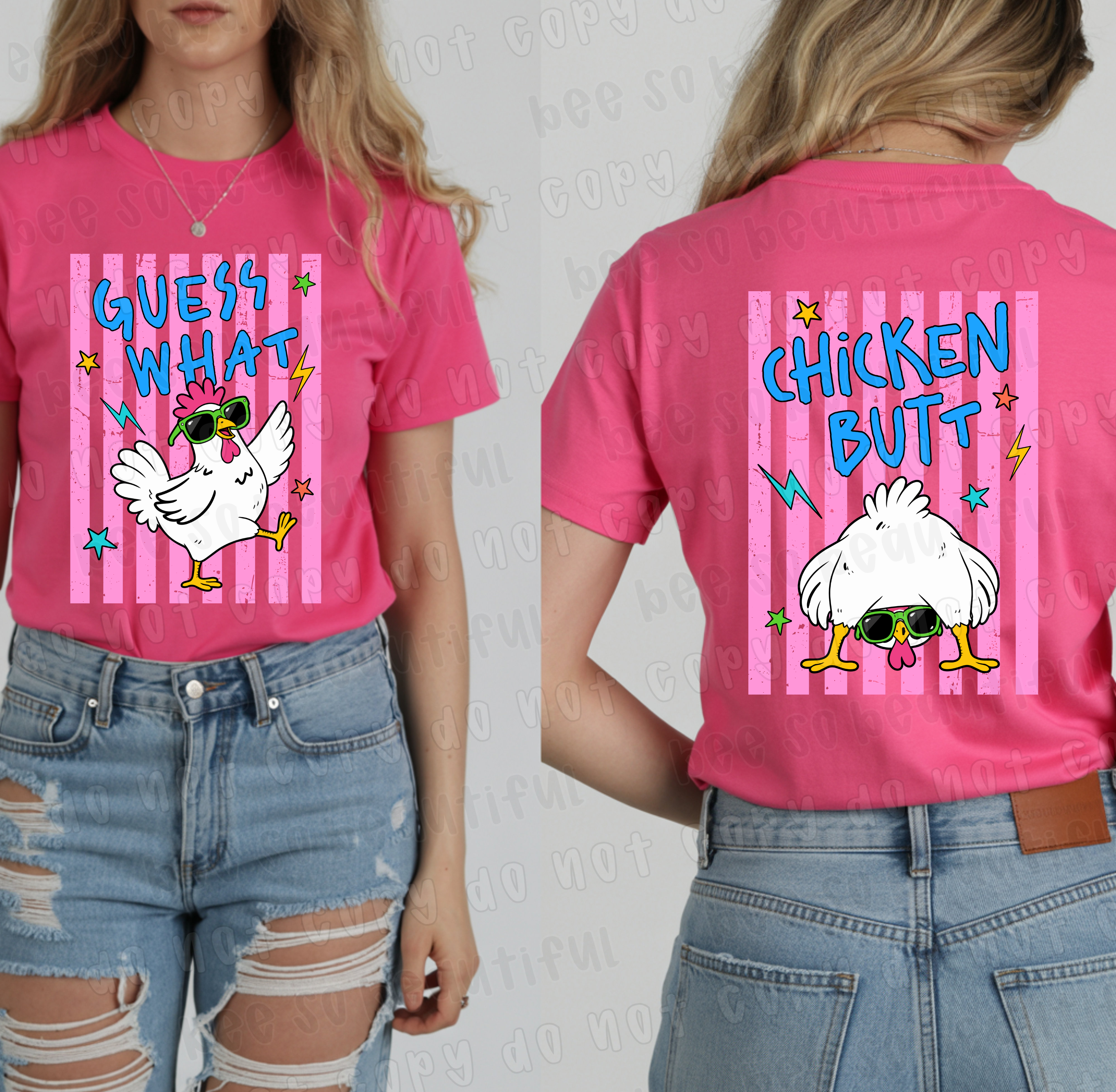 Chicken Butt front and back