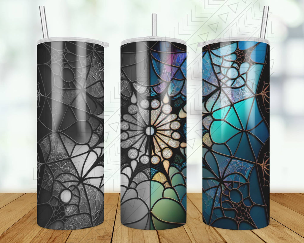 Spider Stain Glass Tumbler